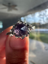 Load image into Gallery viewer, Luna Flower Amethyst ring
