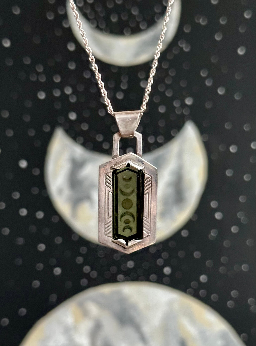 Celestial geninue Moldavite pendant