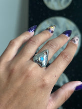 Load image into Gallery viewer, Rainbow moonstone ouija rings
