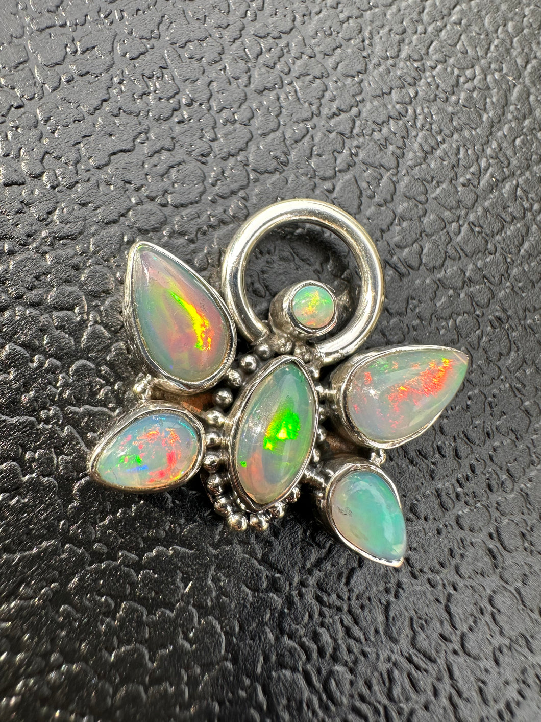 Ethiopian Opal Butterfly necklace
