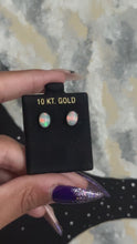 Load and play video in Gallery viewer, Ethiopian Opal earrings
