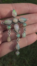 Load and play video in Gallery viewer, Ethiopian Opal Cross necklace
